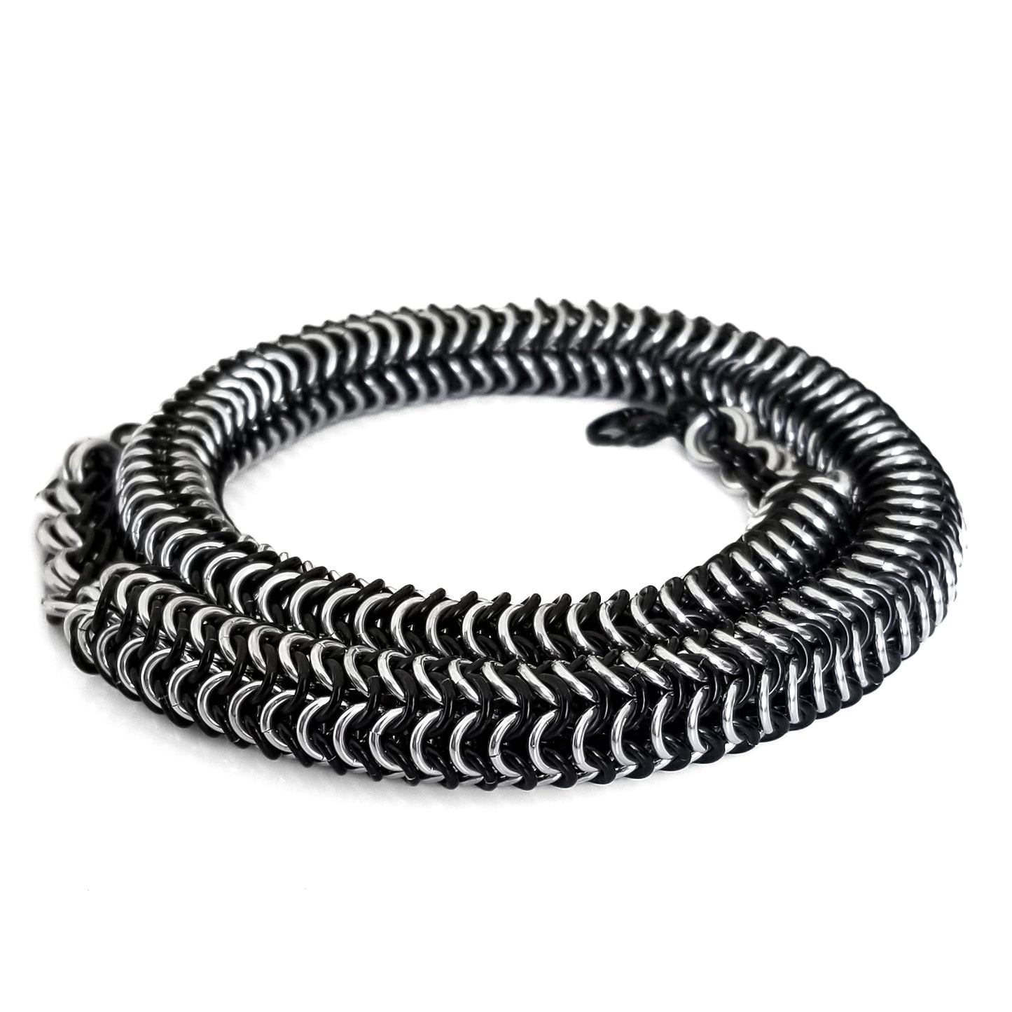 Black & Silver Roundmaille Chain - BACK IN STOCK!