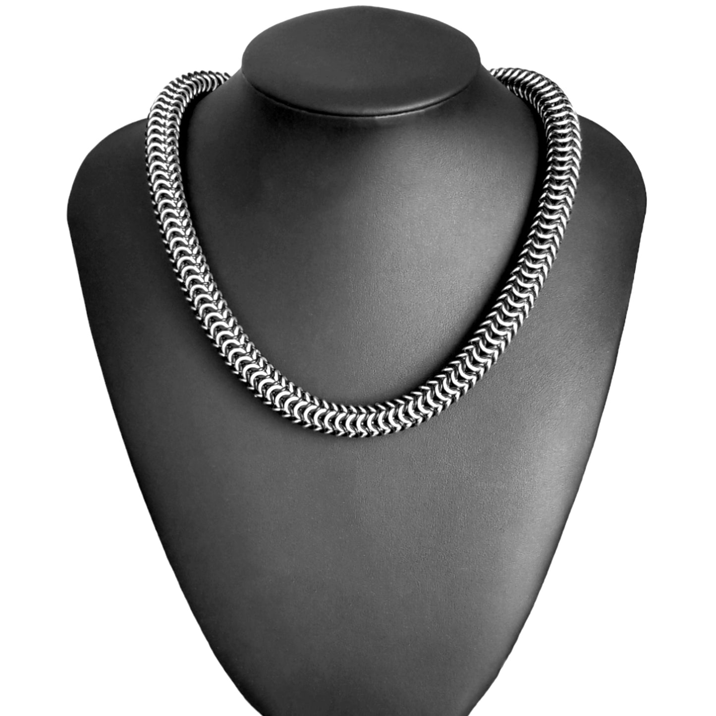 Black & Silver Roundmaille Chain - BACK IN STOCK!