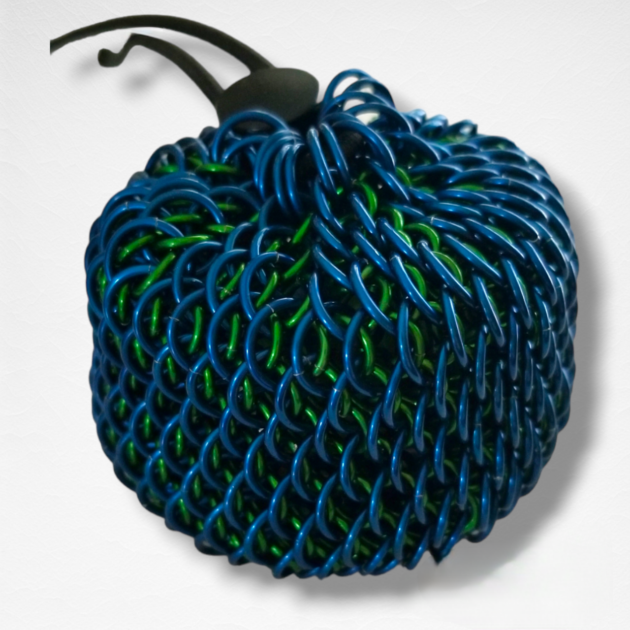 Mini Blue/Green Dragonscale Dice Bag