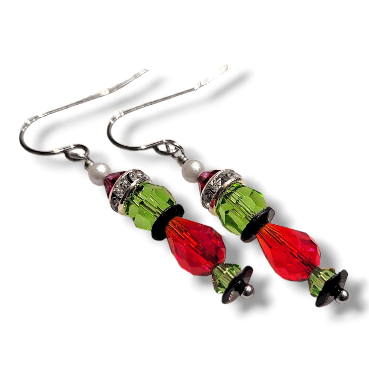 Grinch Crystal Earrings