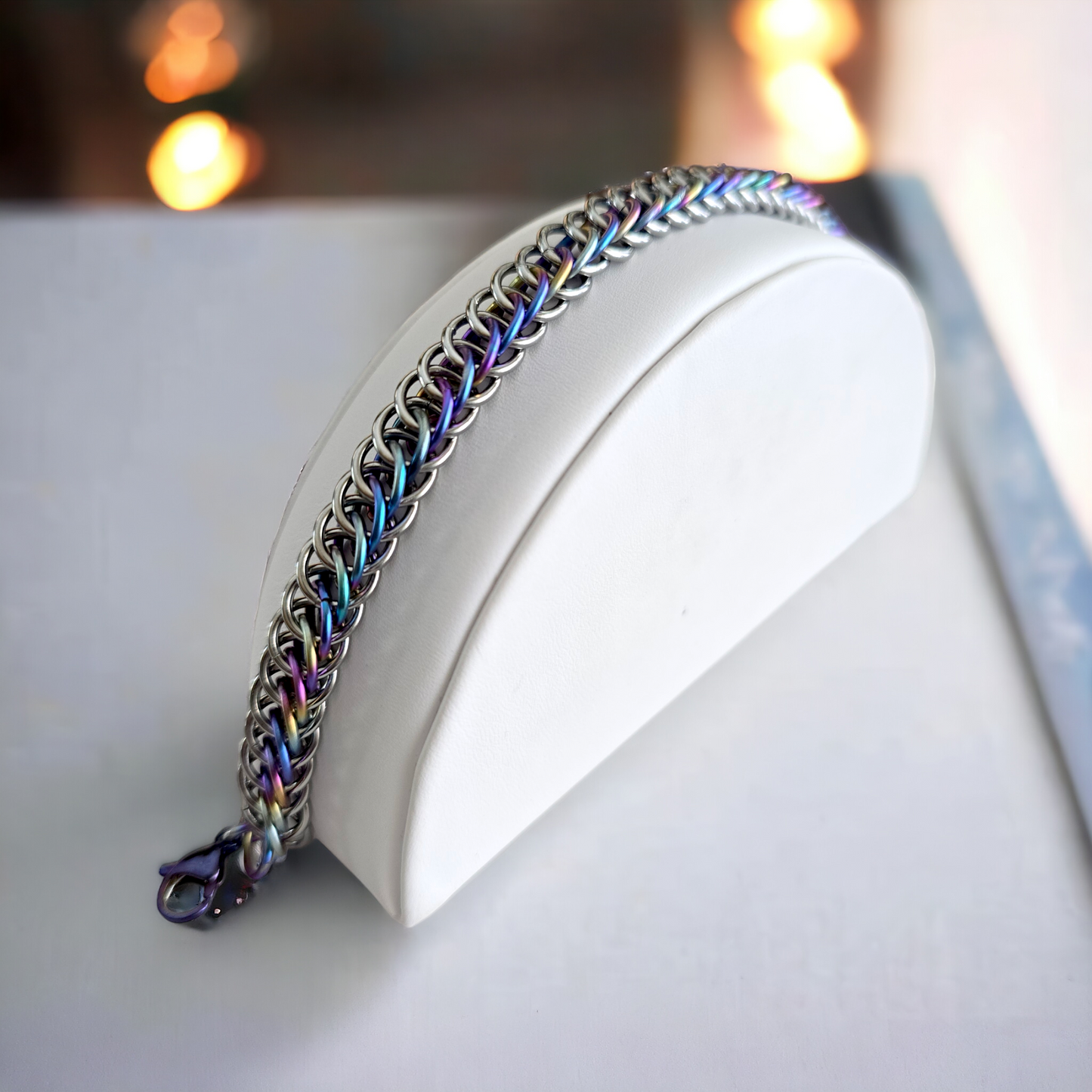 Half n Half Persian Chainmaille Bracelet