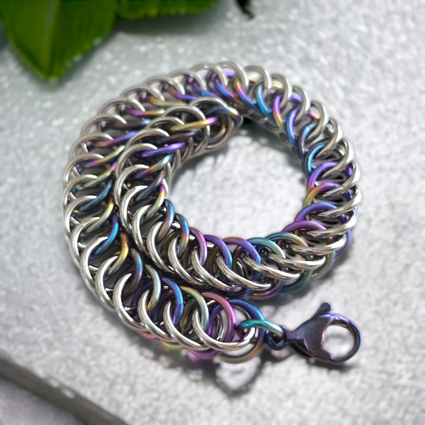 Half n Half Persian Chainmaille Bracelet