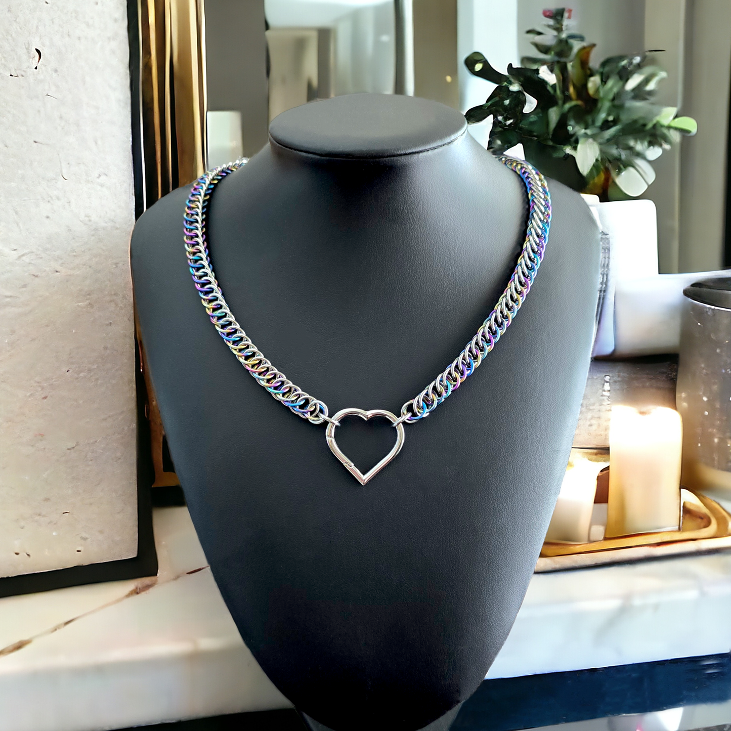 Rachael's Half Persian Heart Clasp Chain
