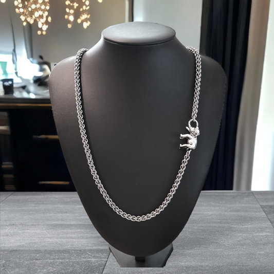 Stainless Steel Elephant Clasp Necklace
