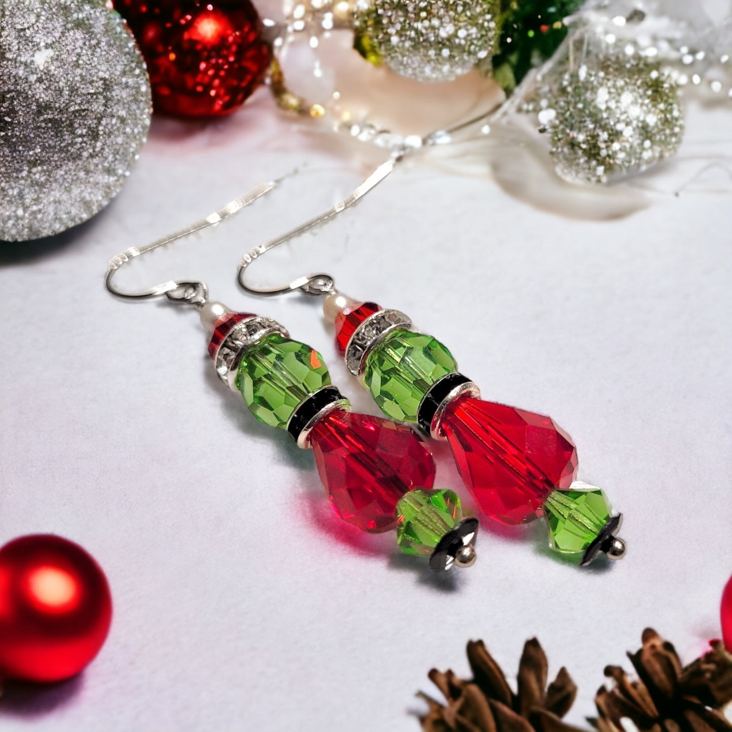 Grinch Crystal Earrings