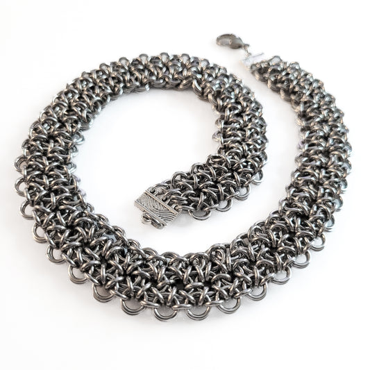 Stainless Steel Japanese Lace Choker