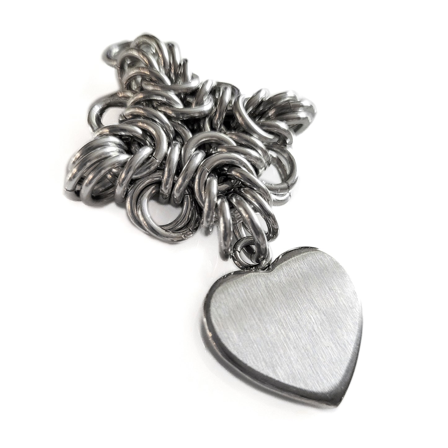 Celtic Star Heart Drop Pendant Necklace