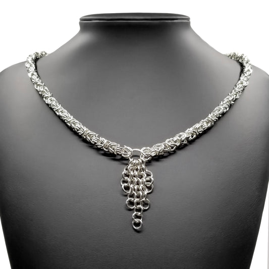 Sterling Silver Byzantine Necklace