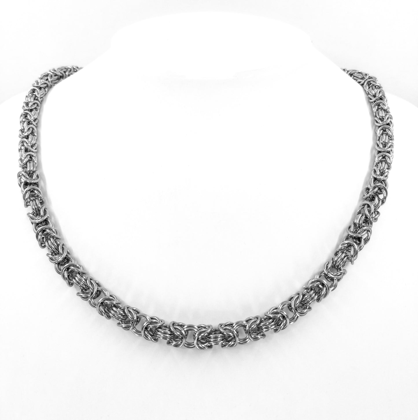 Graduating Byzantine Chain - 18" Stainless Steel