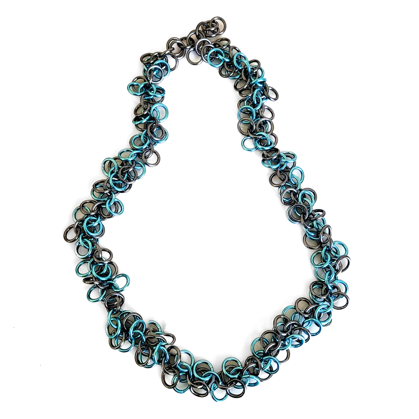 Blue Ice Shaggy Loops Necklace