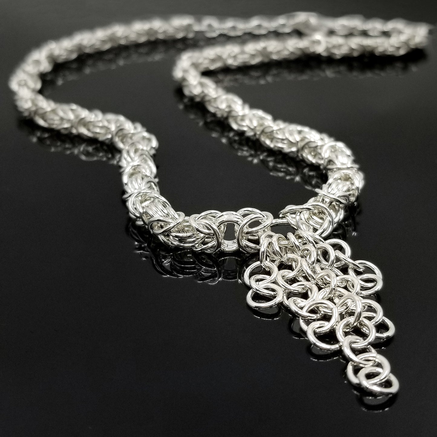 Sterling Silver Byzantine Necklace