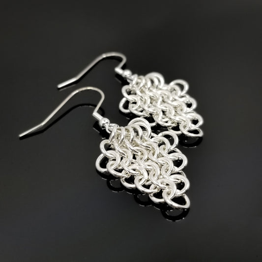 Sterling Silver Euro Drop Earrings