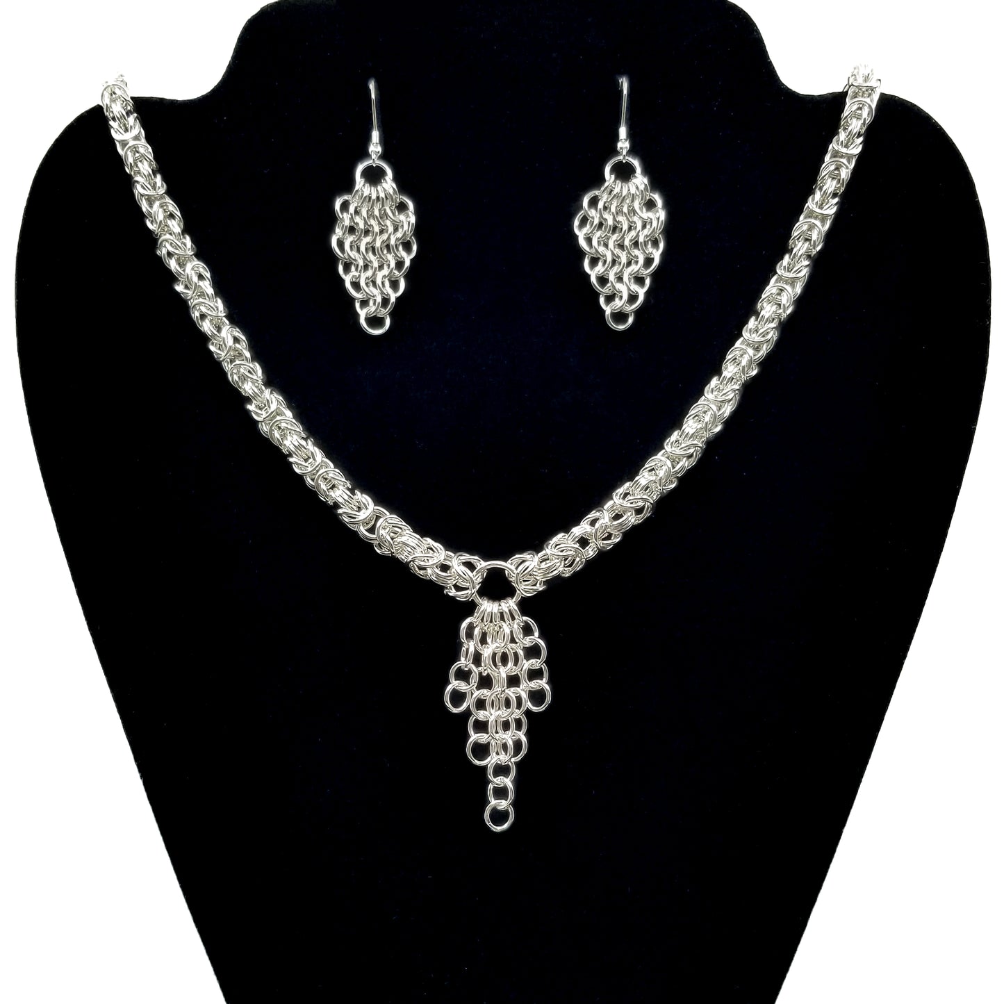 Sterling Silver Euro Drop Earrings