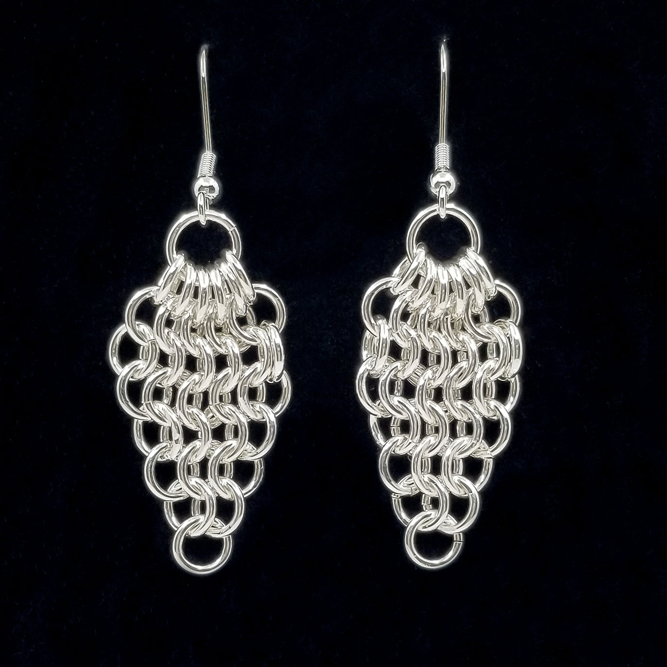 Sterling Silver Euro Drop Earrings