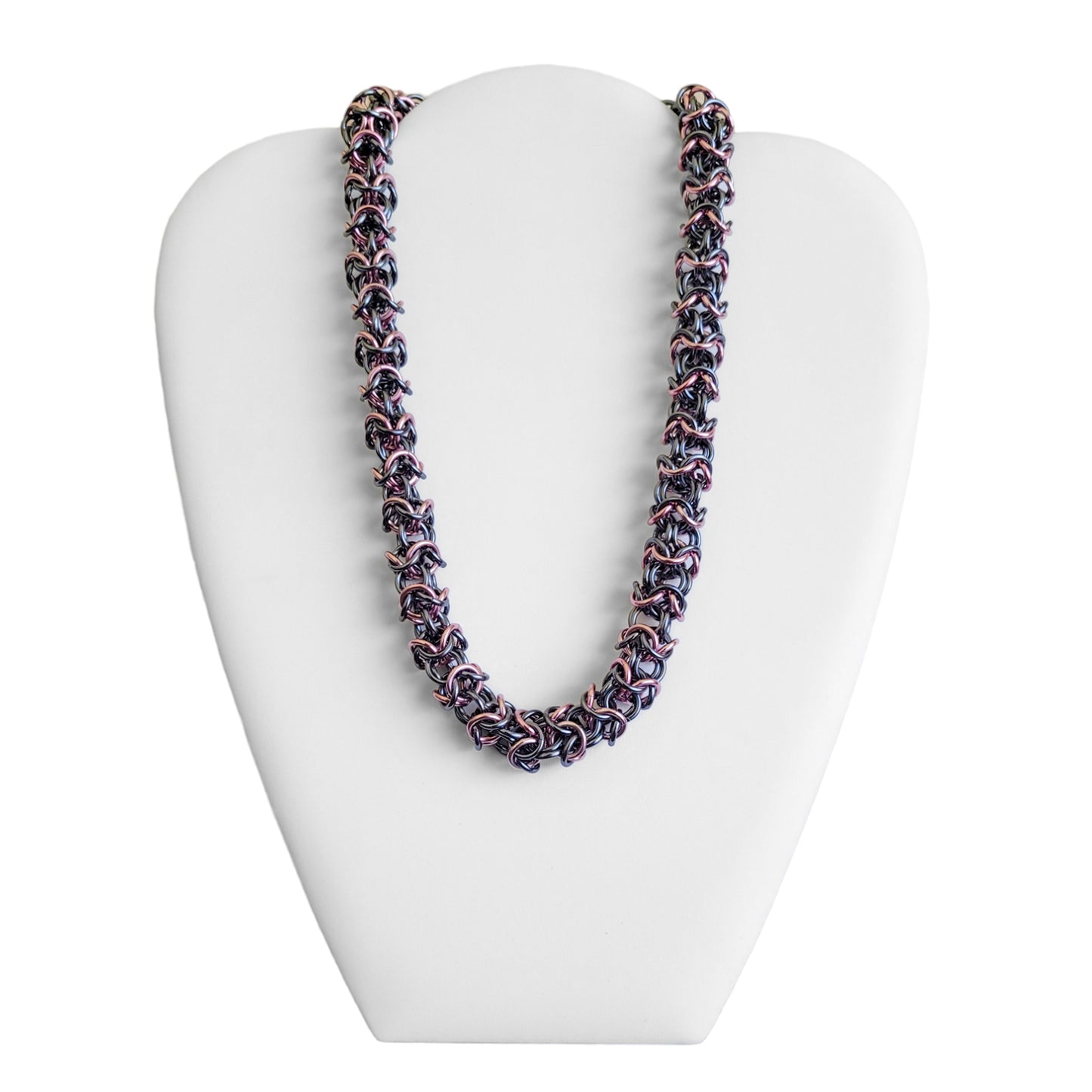 Pink Ice Turkish Roundmaille Necklace
