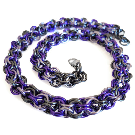 Purple Ice Turkish Roundmaille Necklace