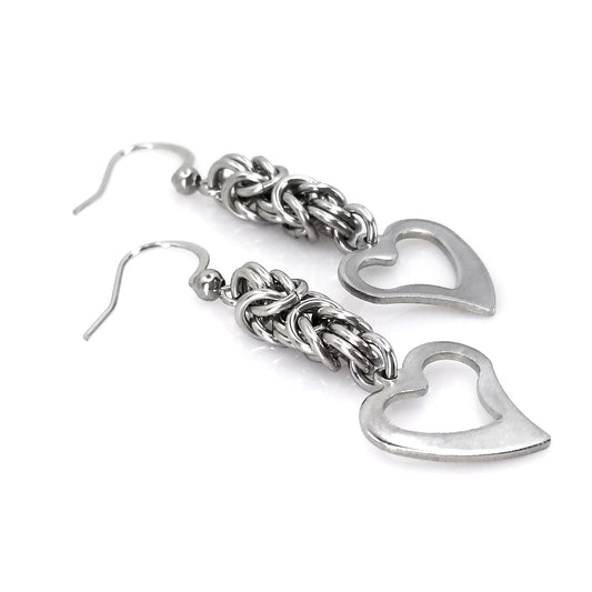 Stainless Steel Chainmaille Earrings
