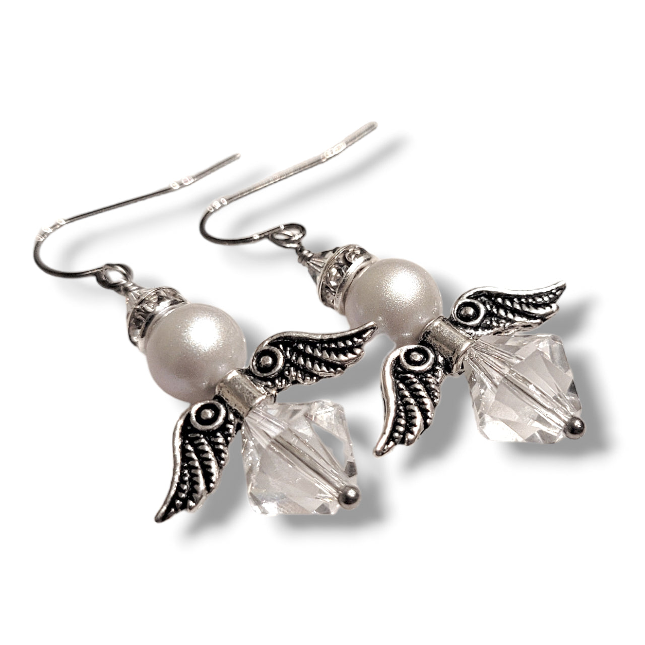 Crystal Angel Earrings