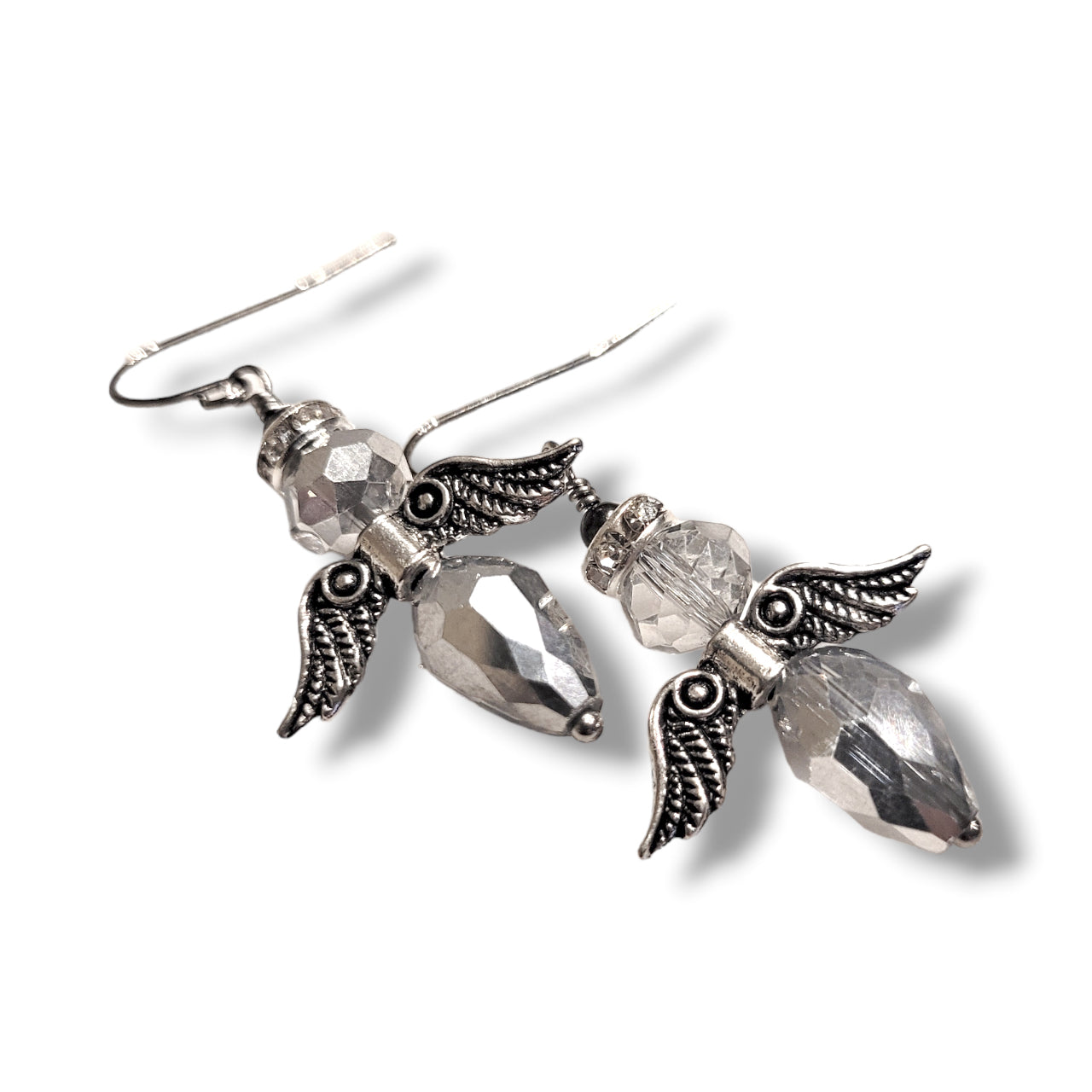 Crystal Angel Earrings