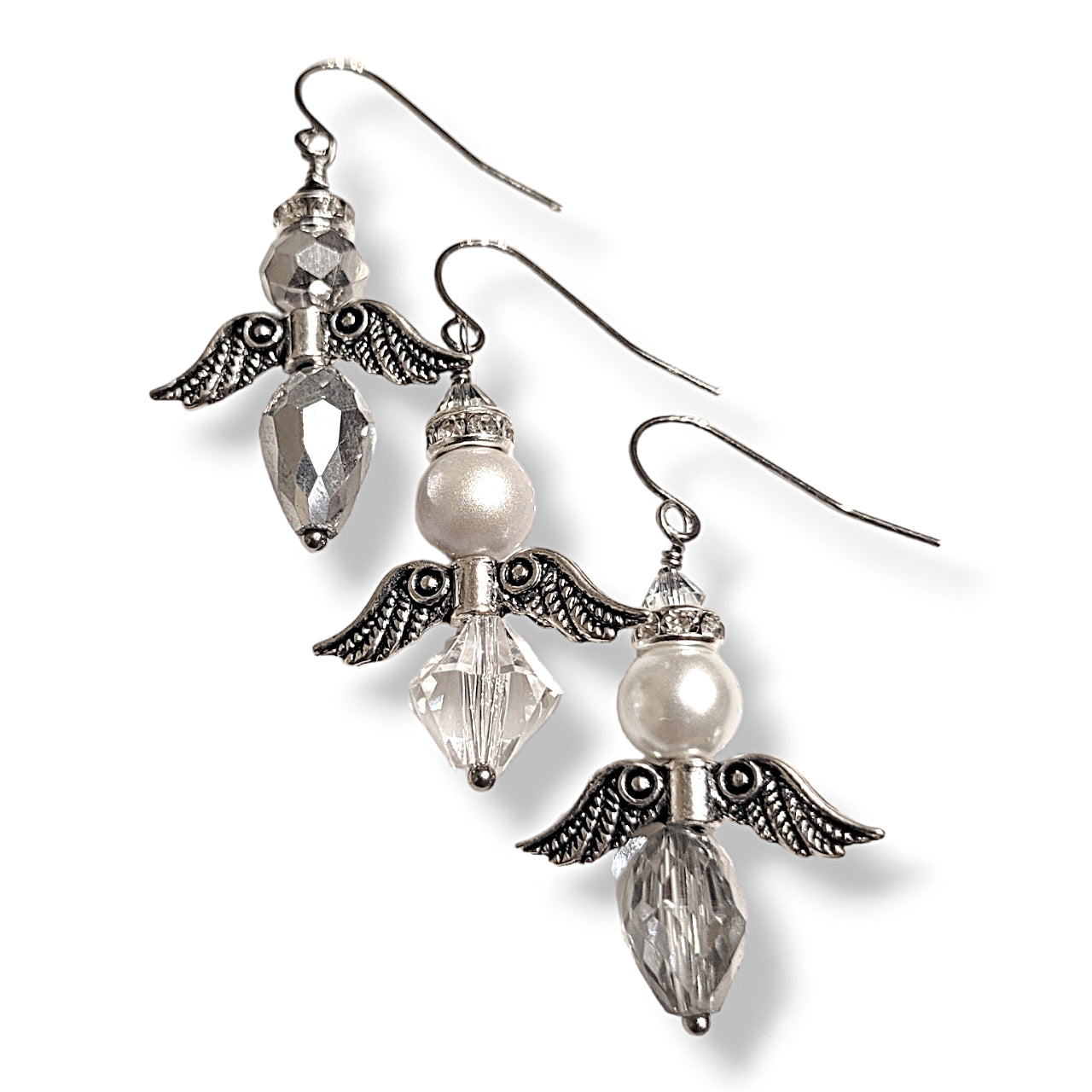 Crystal Angel Earrings