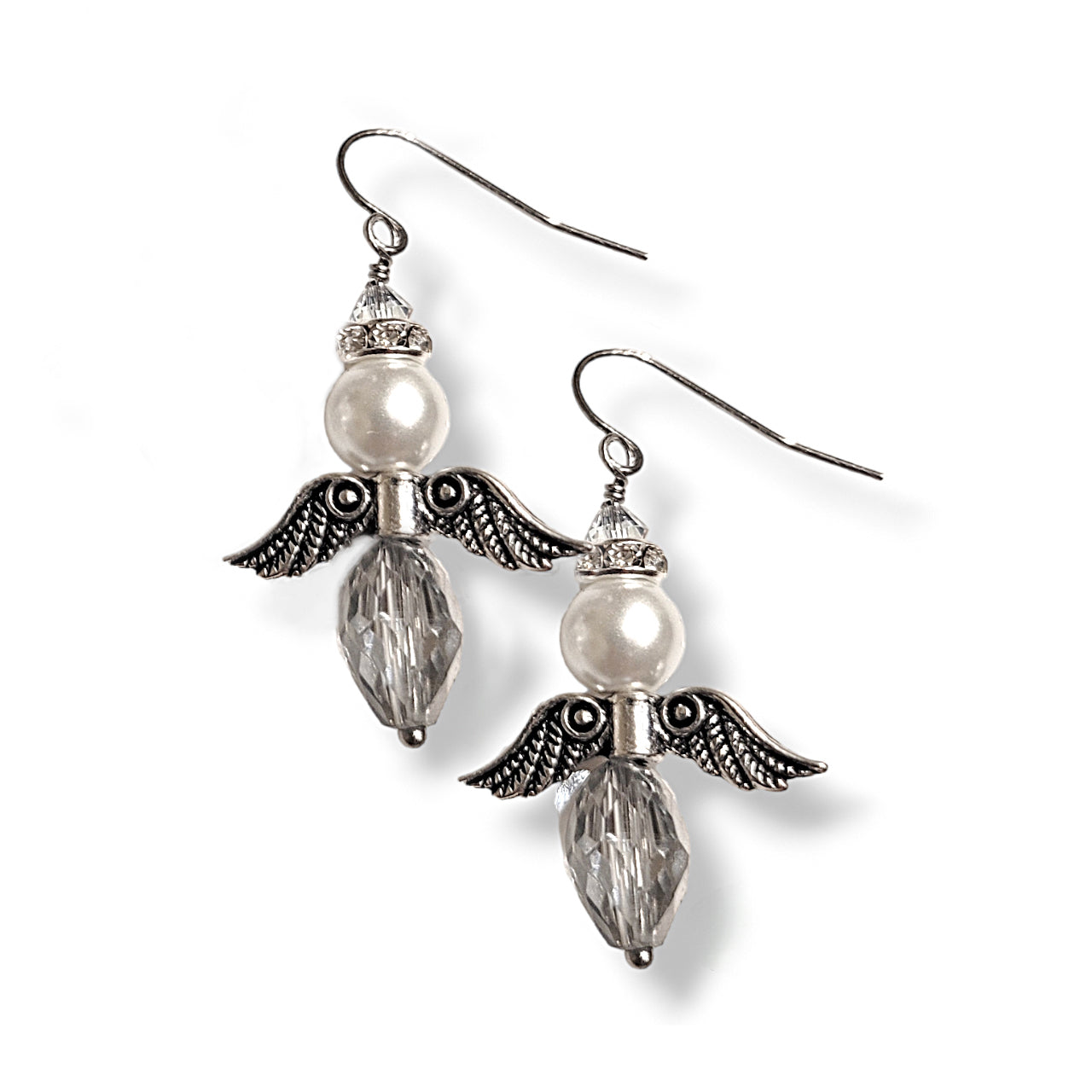 Crystal Angel Earrings