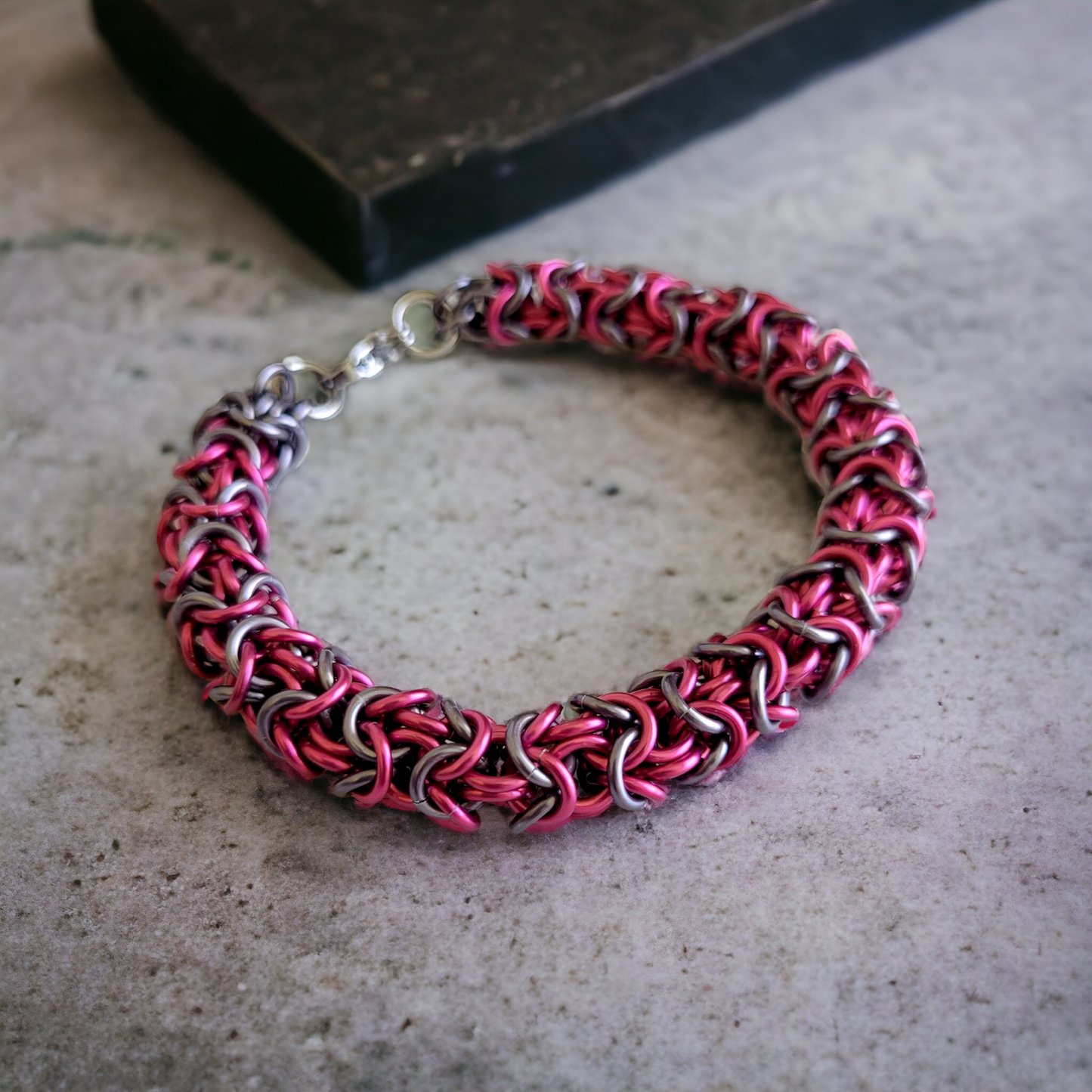 Pink Ice Turkish Roundmaille Bracelet