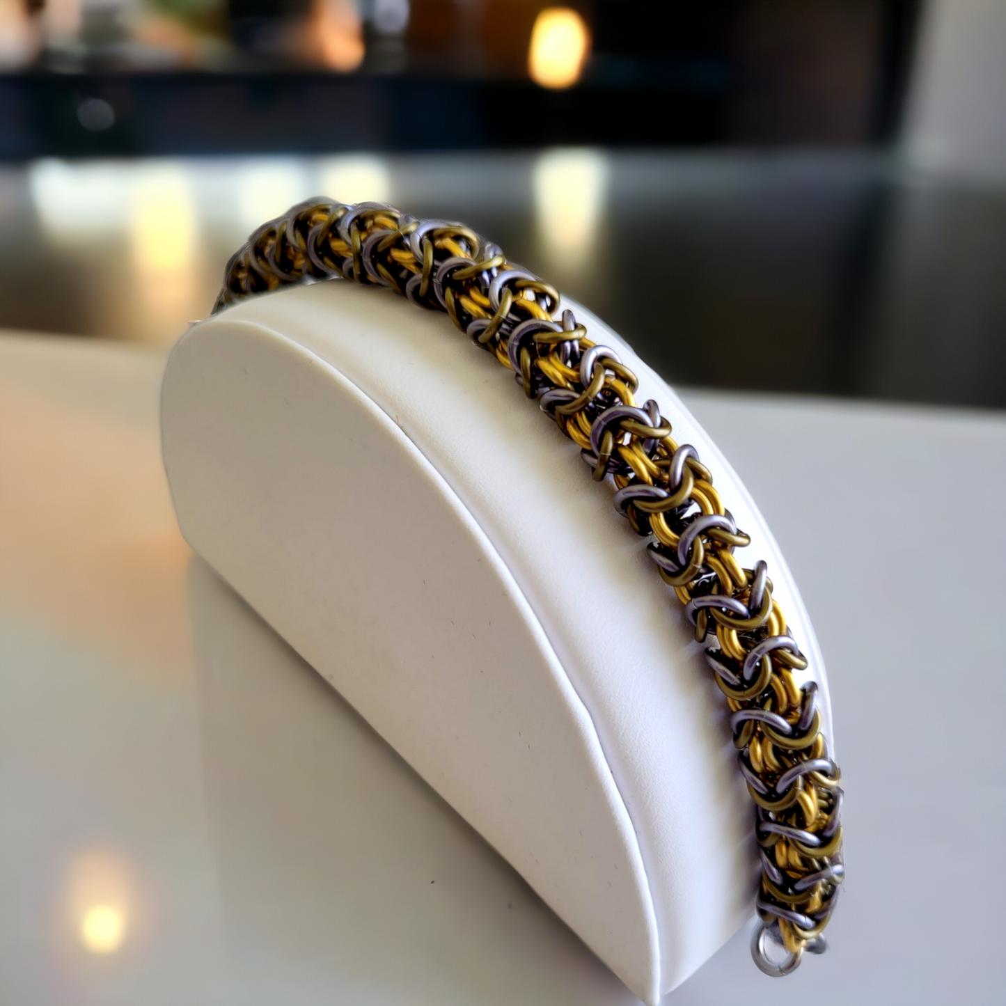 Golden Storm Turkish Roundmaille Bracelet