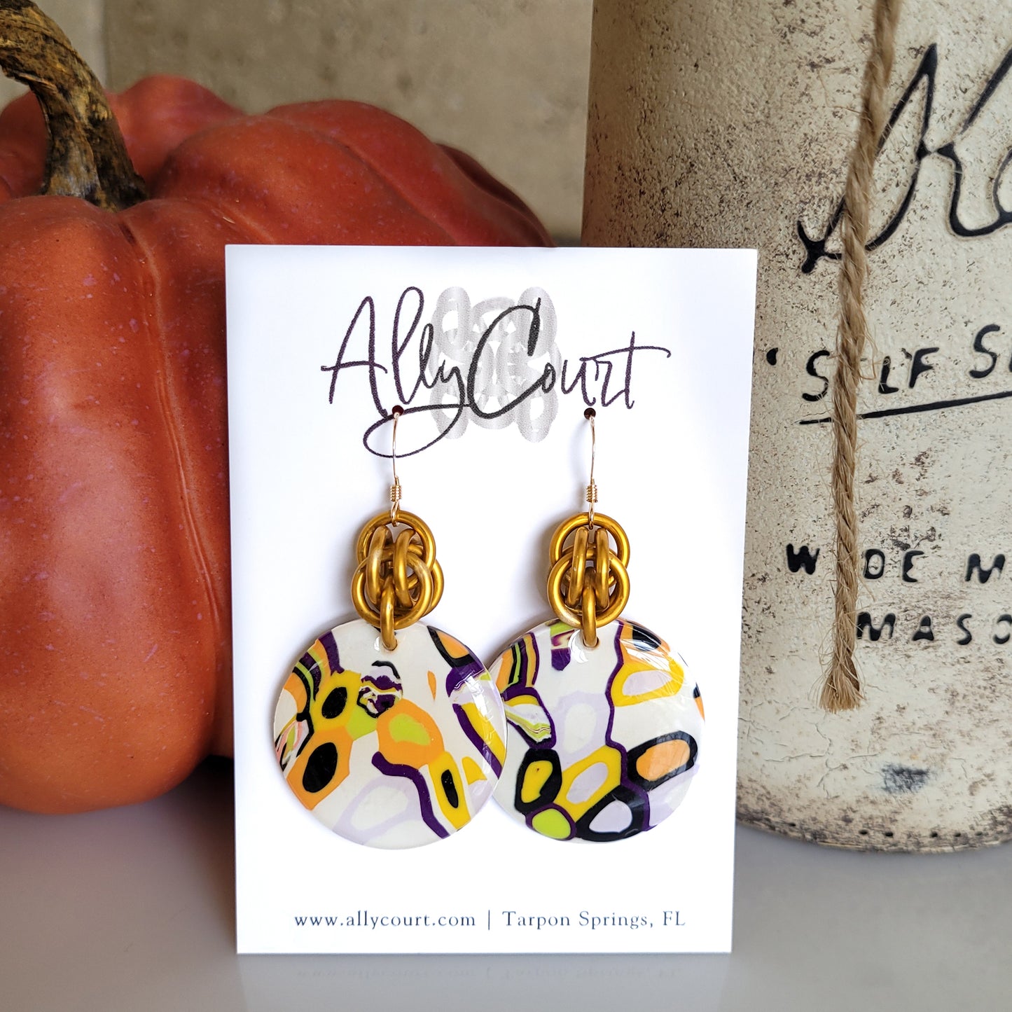 Halloween Time Clay Earrings