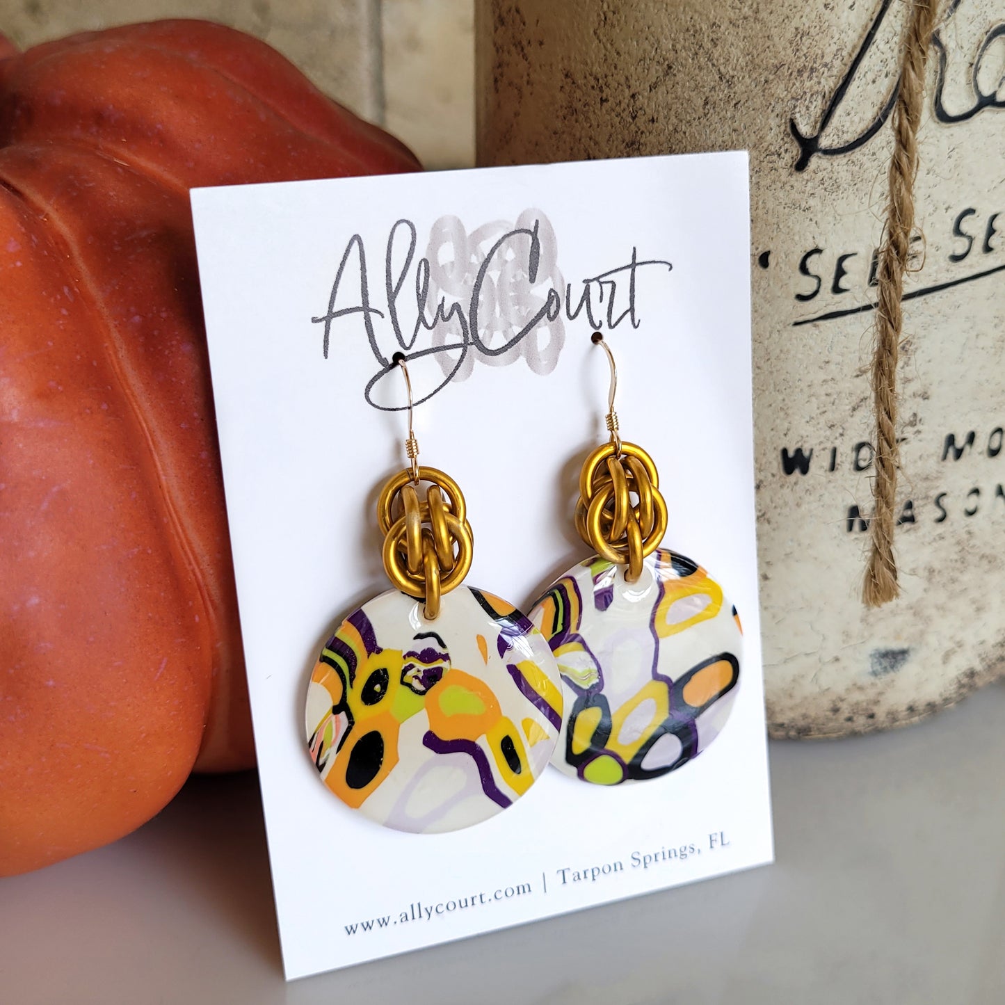 Halloween Time Clay Earrings