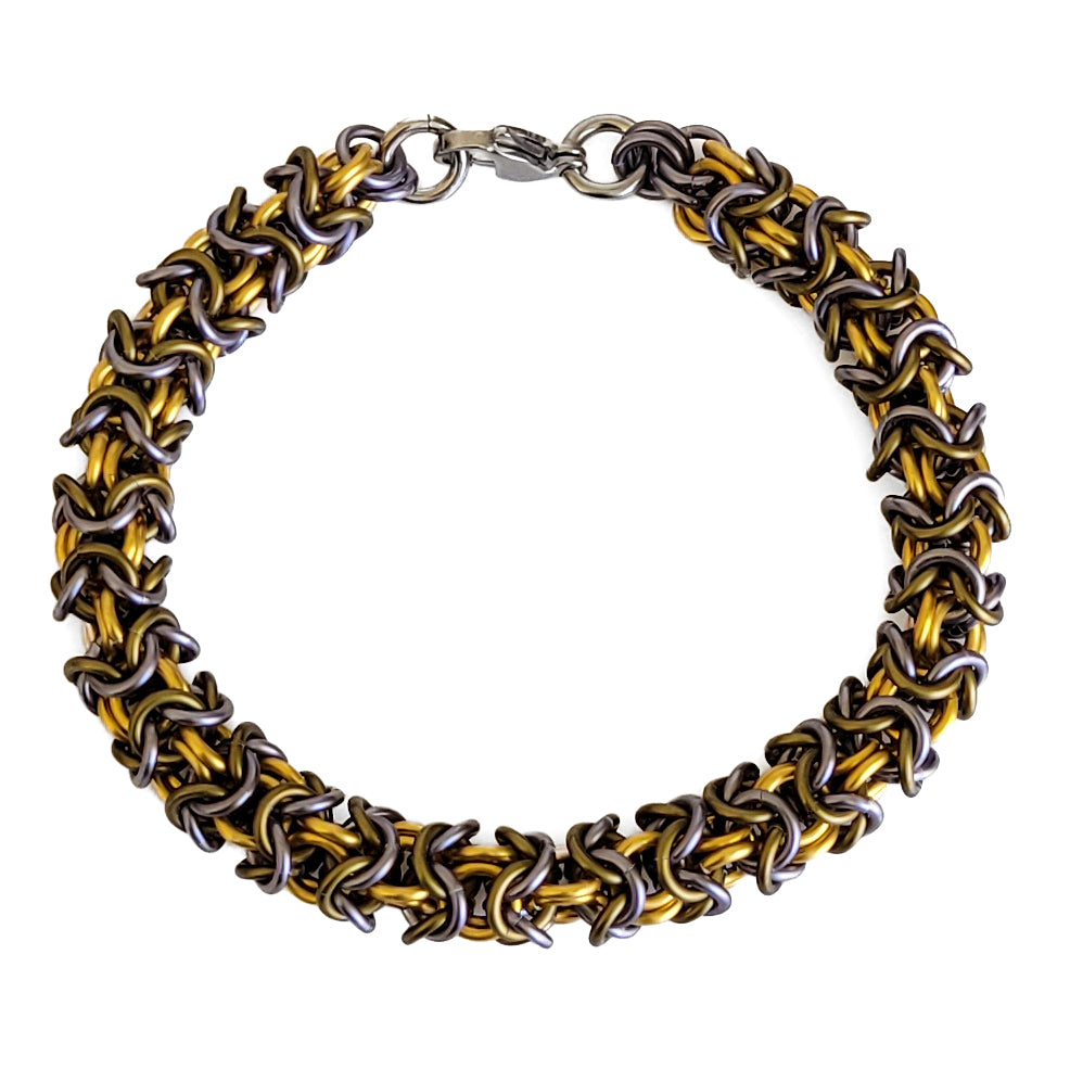 Golden Storm Turkish Roundmaille Bracelet