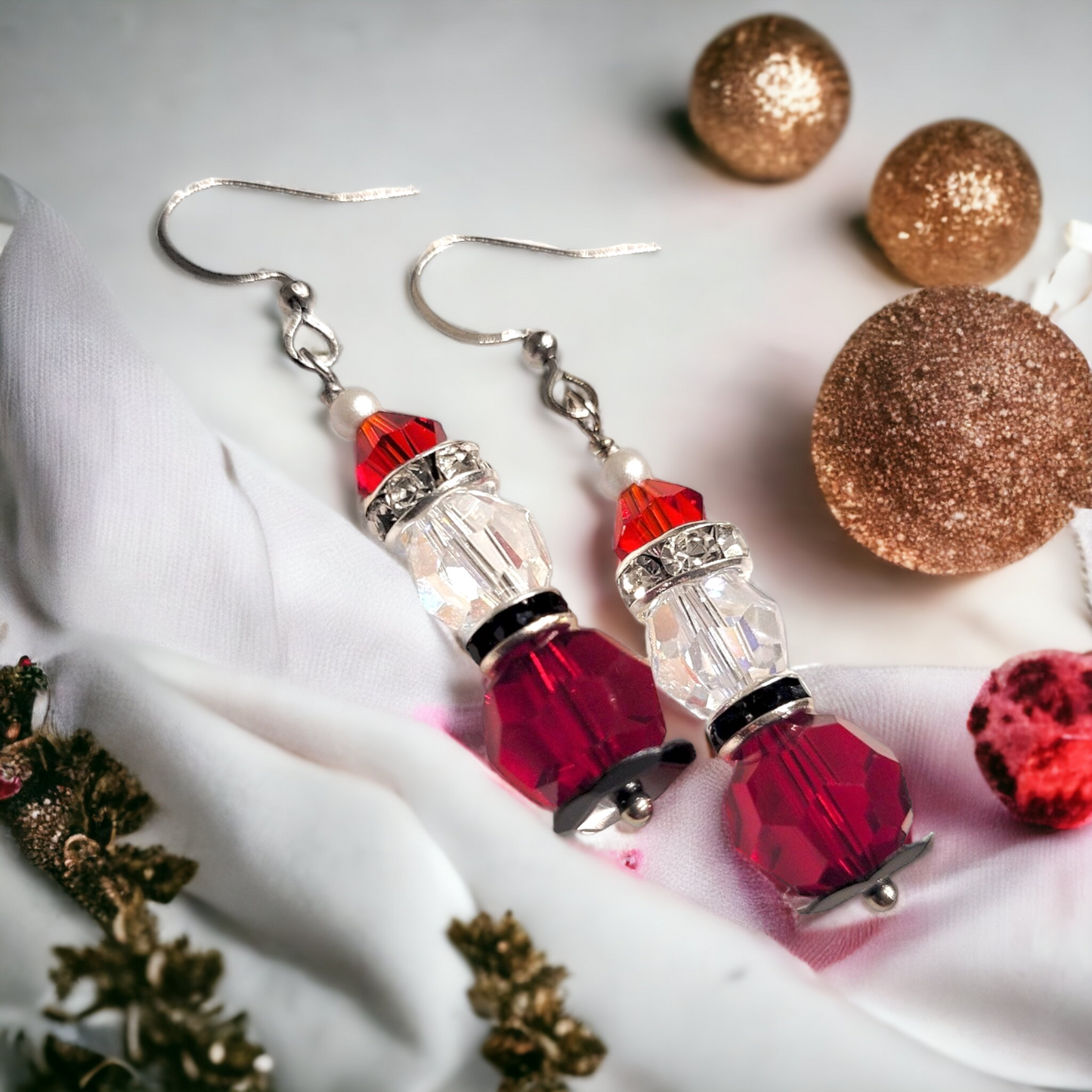 Santa Crystal Earrings