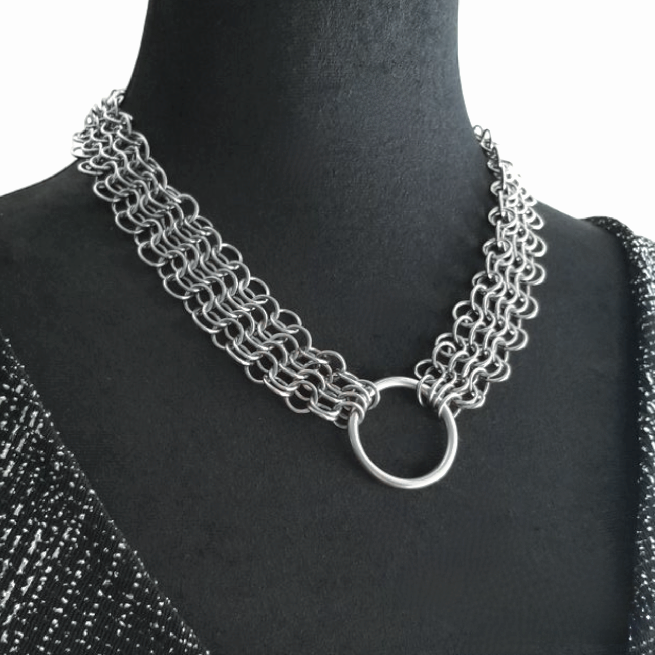 Stainless Steel Euro O Ring Necklace