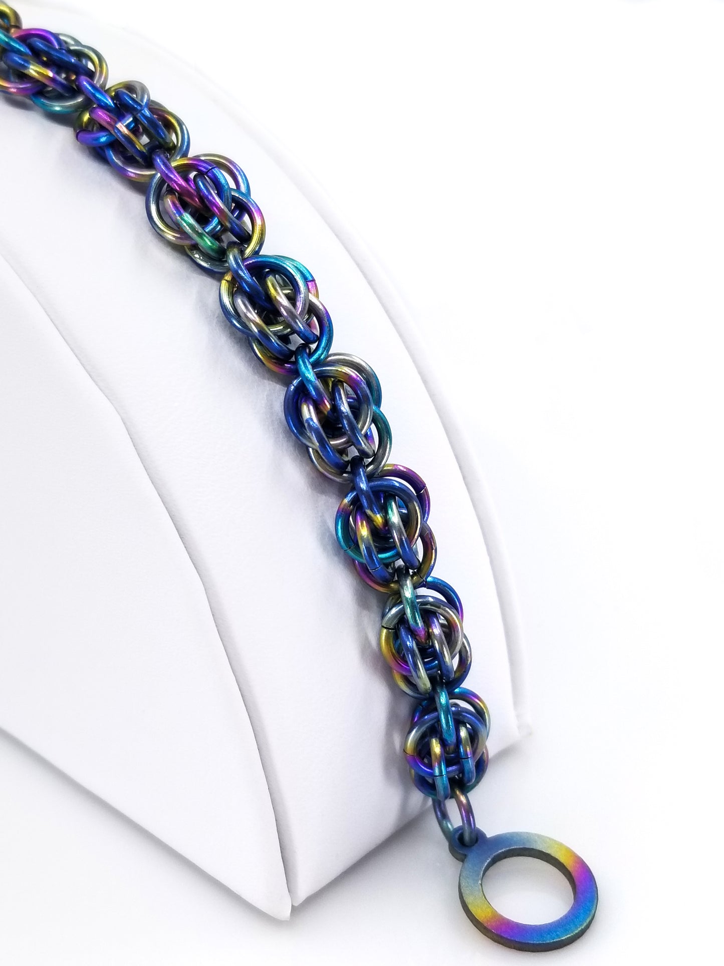 Rainbow Titanium Sweet Pea Bracelet