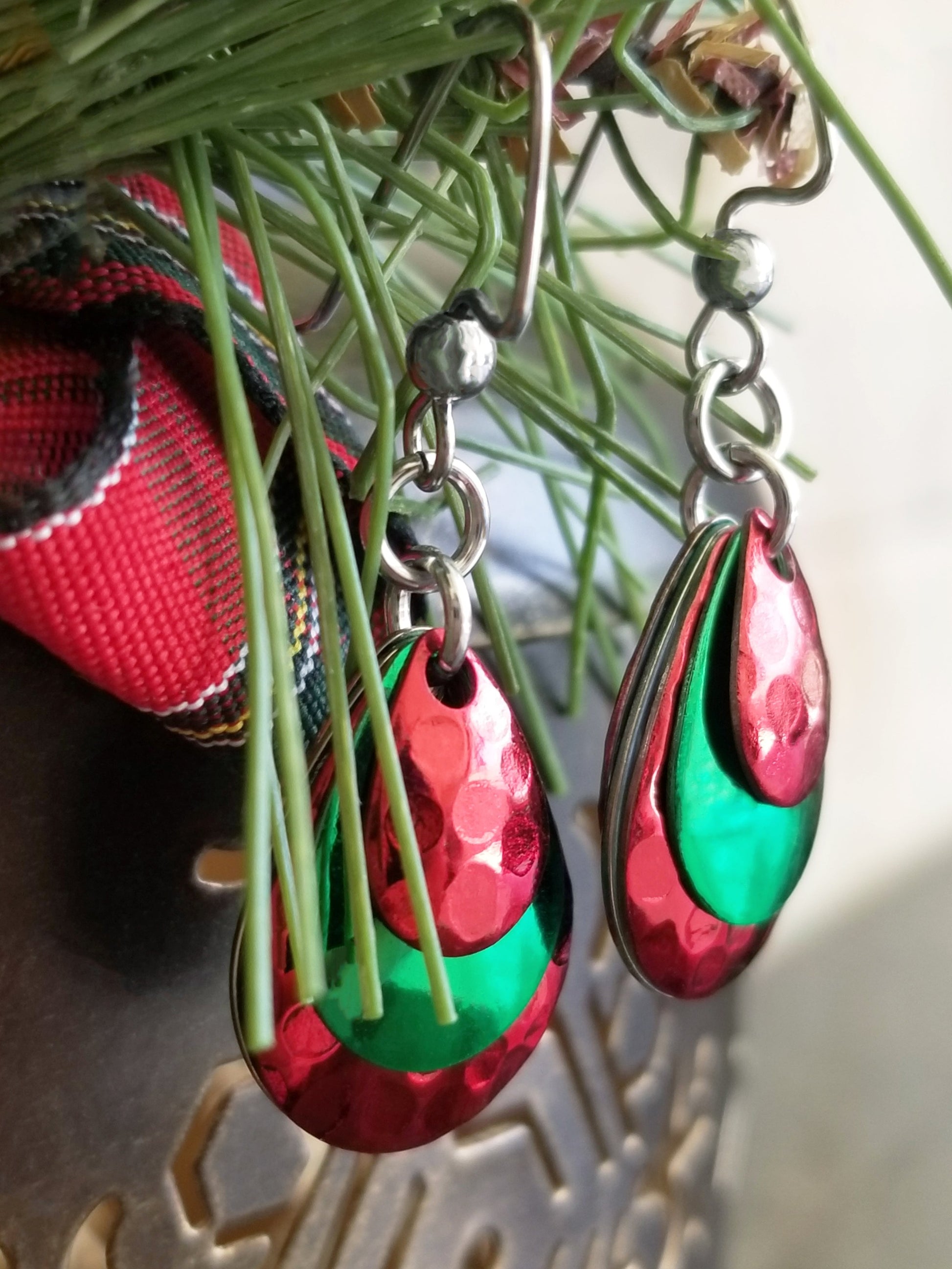 Handcrafted Christmas Earrings