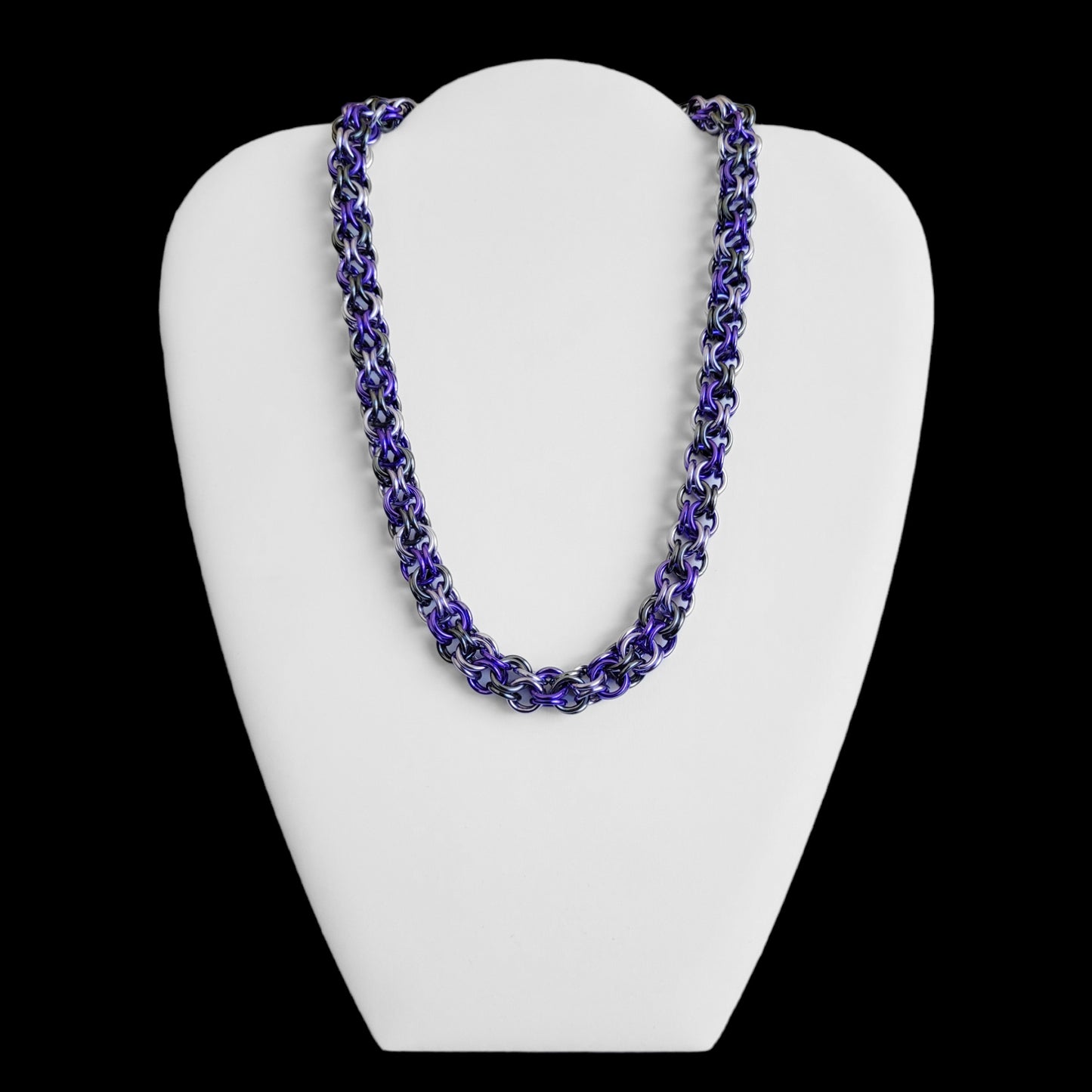 Purple Ice Turkish Roundmaille Necklace