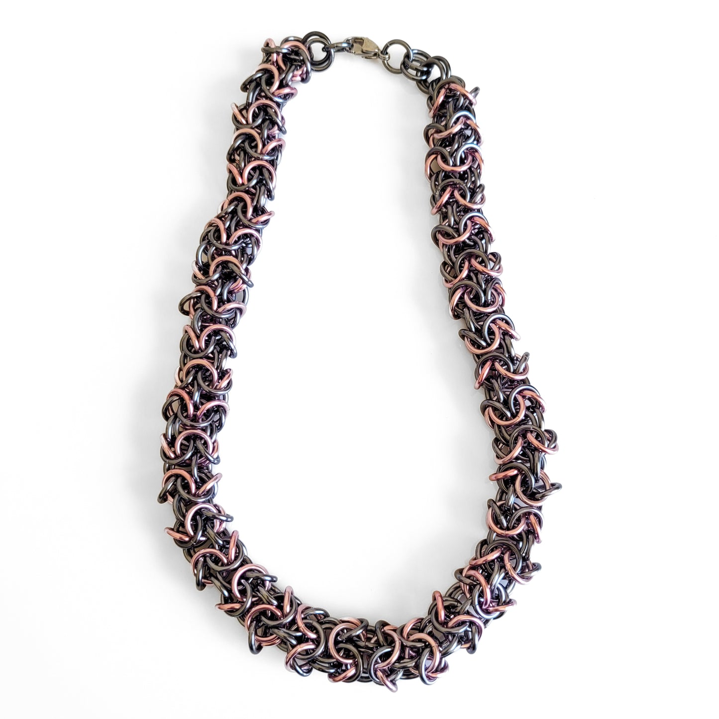 Pink Ice Turkish Roundmaille Necklace