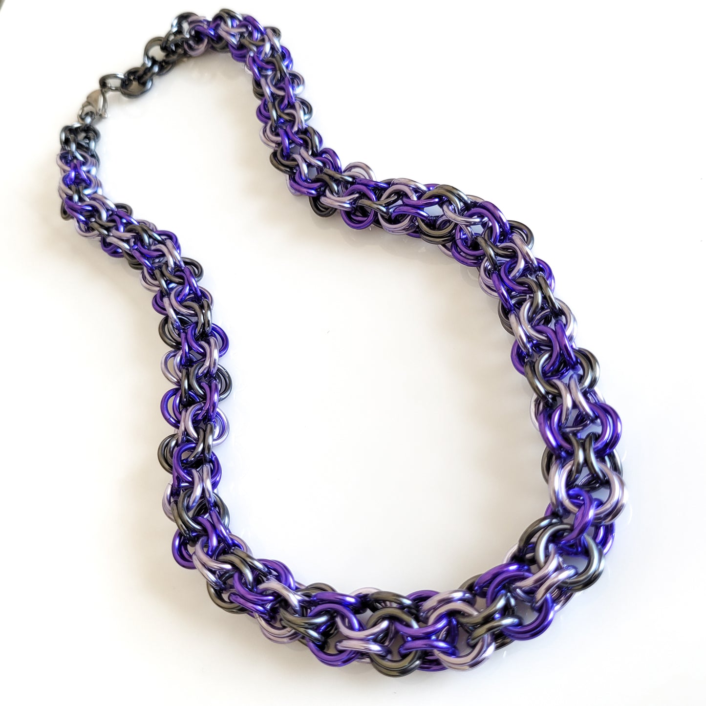 Purple Ice Turkish Roundmaille Necklace